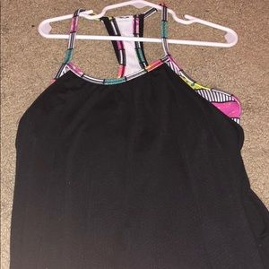 Ivivva black double dutch tank NWOT!